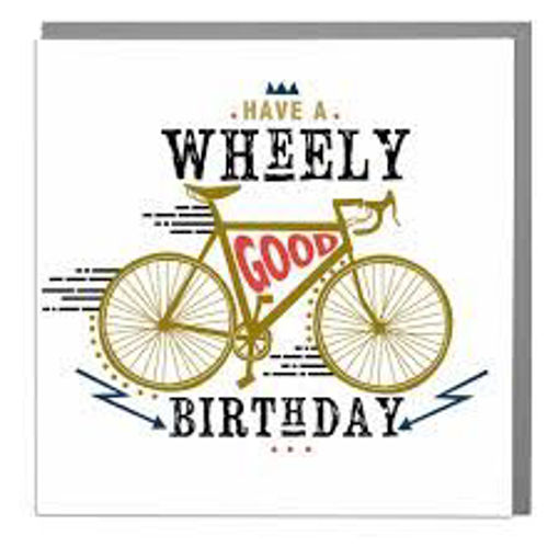 Picture of HAVE A WHEELY BIRTHDAY BLANK INSIDE CARD